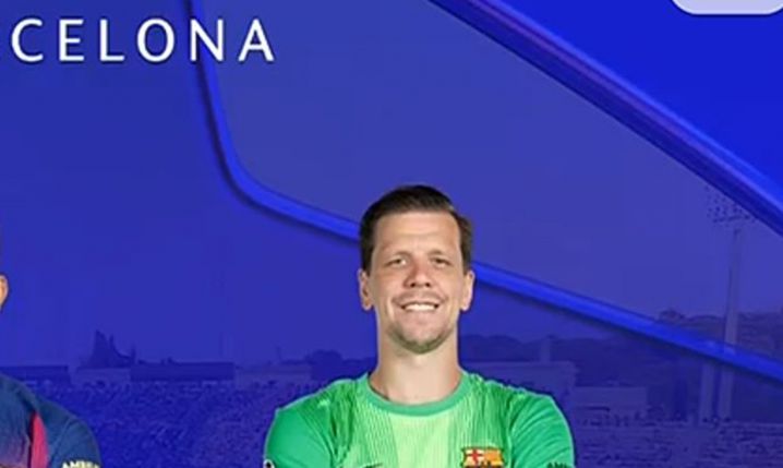 POZYCJA WOJCIECHA SZCZĘSNEGO w meczu z Olympiakosem według przedmeczowej grafiki xD
